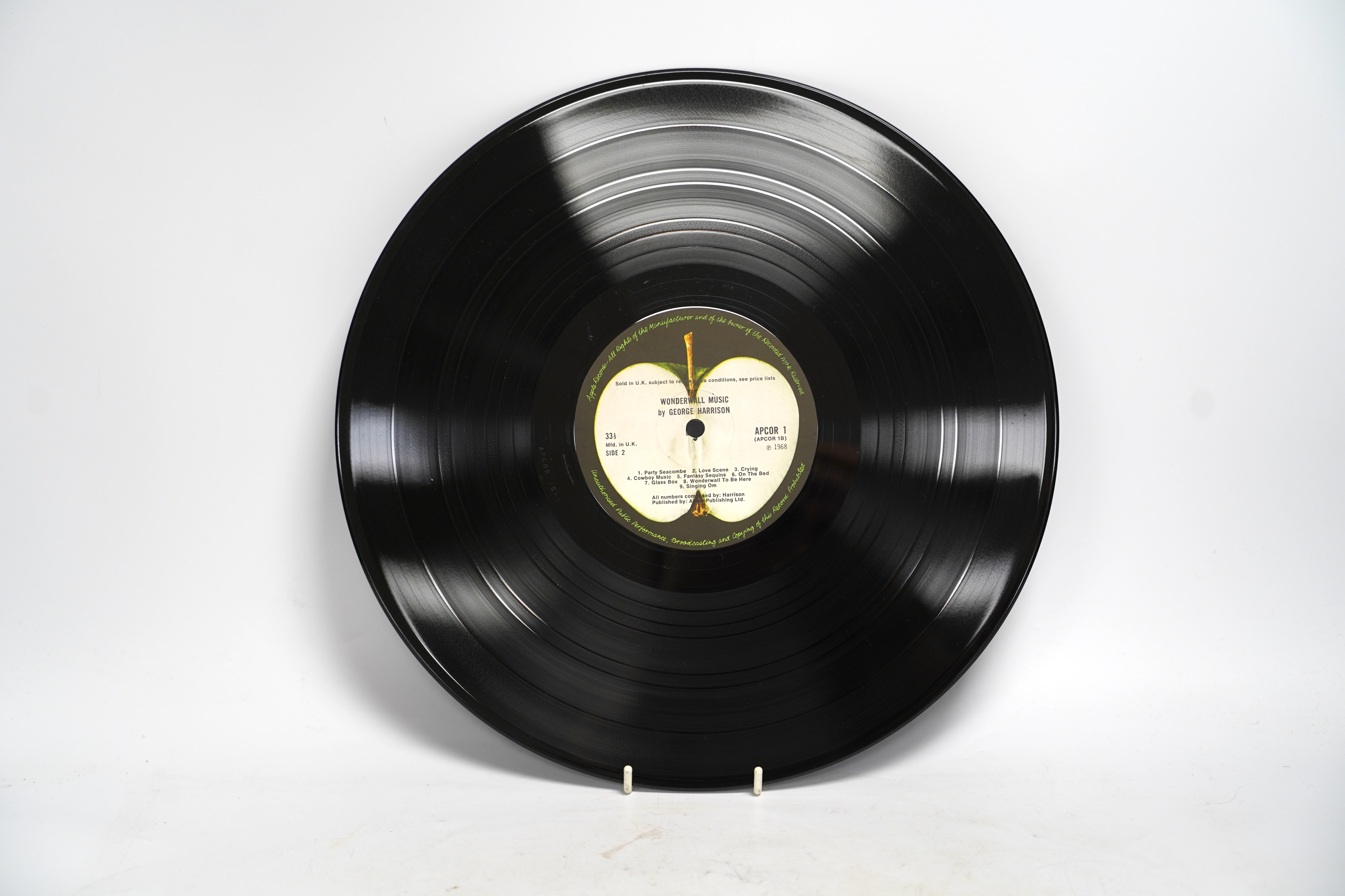 George Harrison; Wonderwall Music on Apple label APCOR1, with insert sheet (missing inner sleeve)